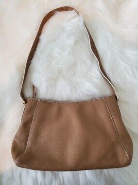 Etienne Aigner Tan Leather Shoulder Bag (Please Read Description)